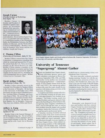 University of Tennessee "Supergroup" Alumni Gather